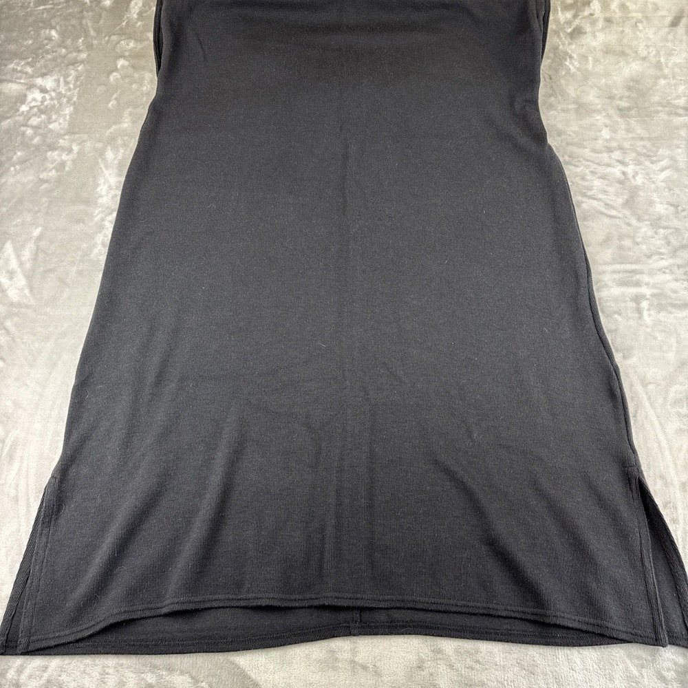 Vintage Erika Studio Overall Dress Women's‎ M Black Buttons Ribbed 90's (1250) - Picture 9 of 12